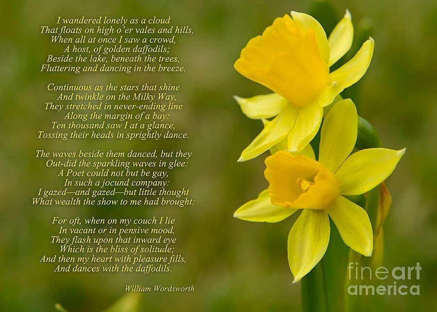 An appropriate poem for Spring by Wordsworth