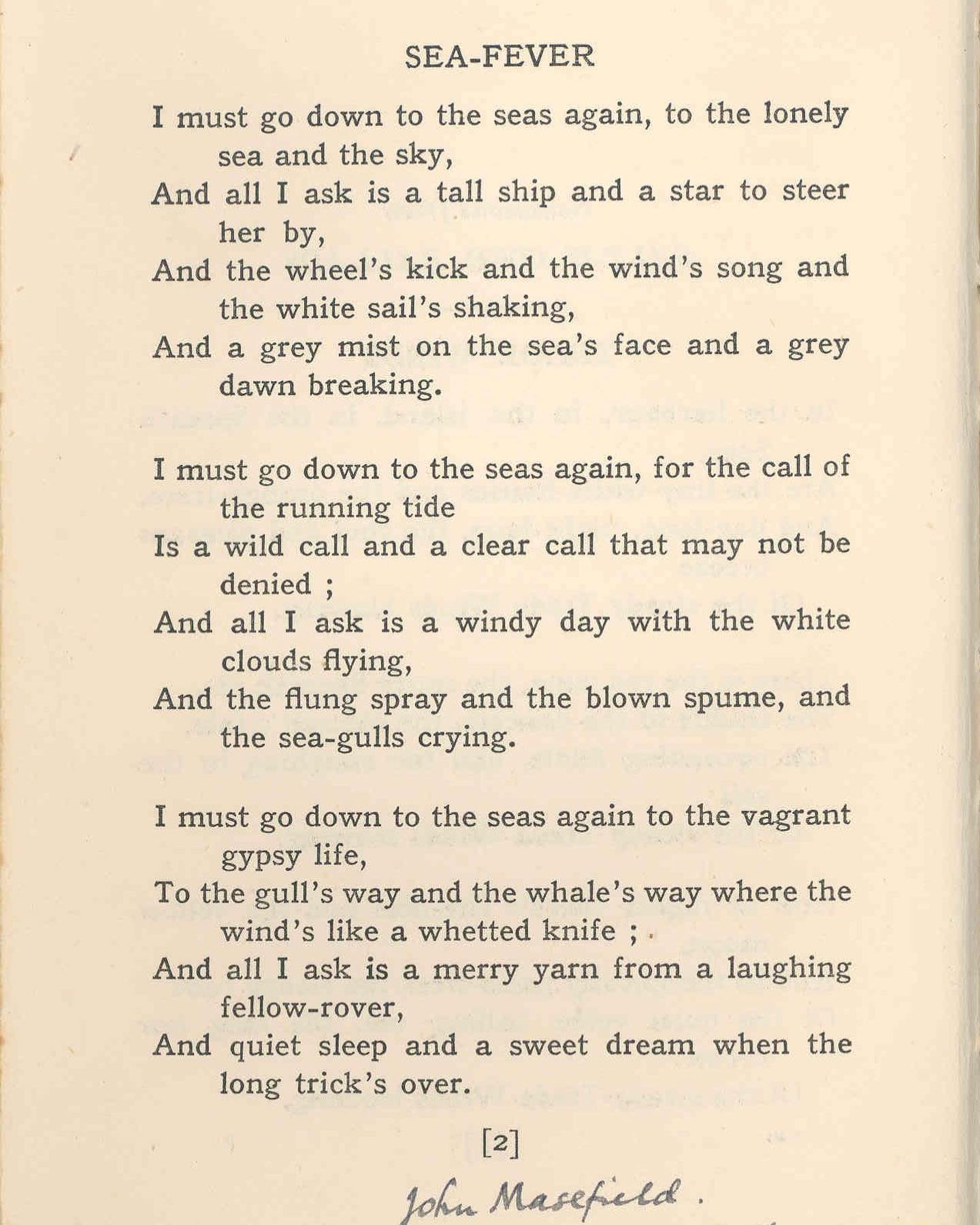 For Earth Day a John Masefield Poem