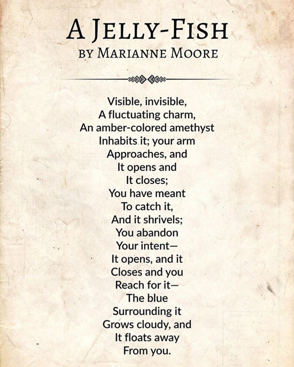 Marianne Moore, one of the great American poets of the 20th Century