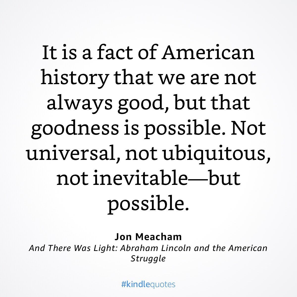 Jon Meacham on the possibility of goodness