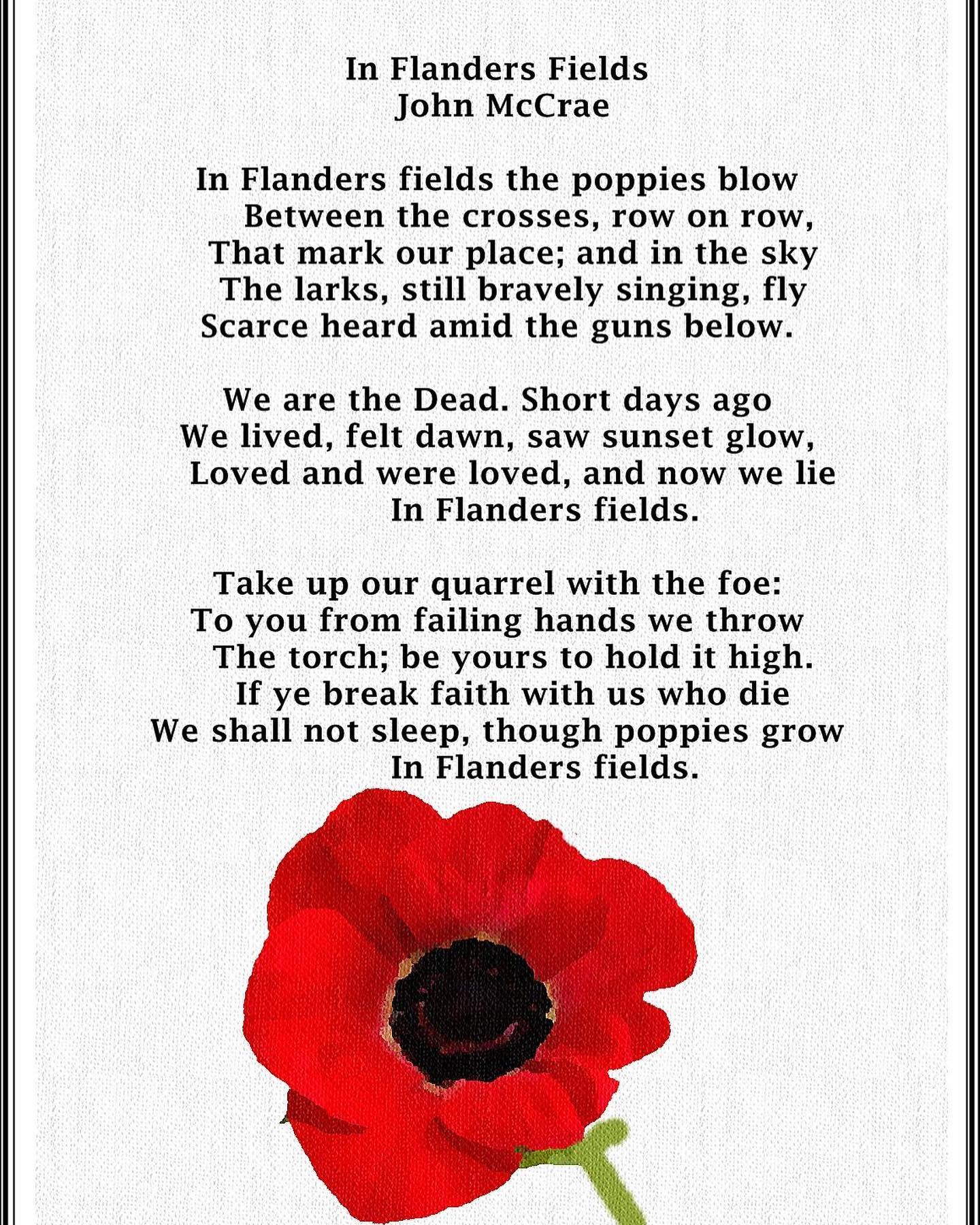 In Flanders Fields by John McRae