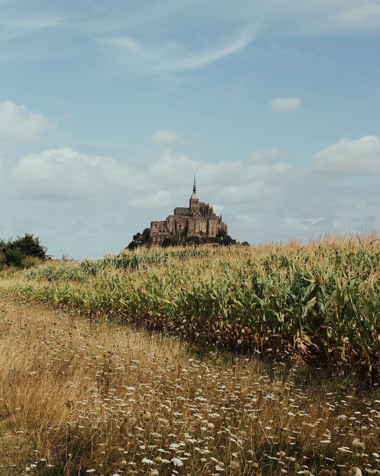 Chapel on a Cliff in Etretat, Normandy, France by Céline Chamiot-Poncet