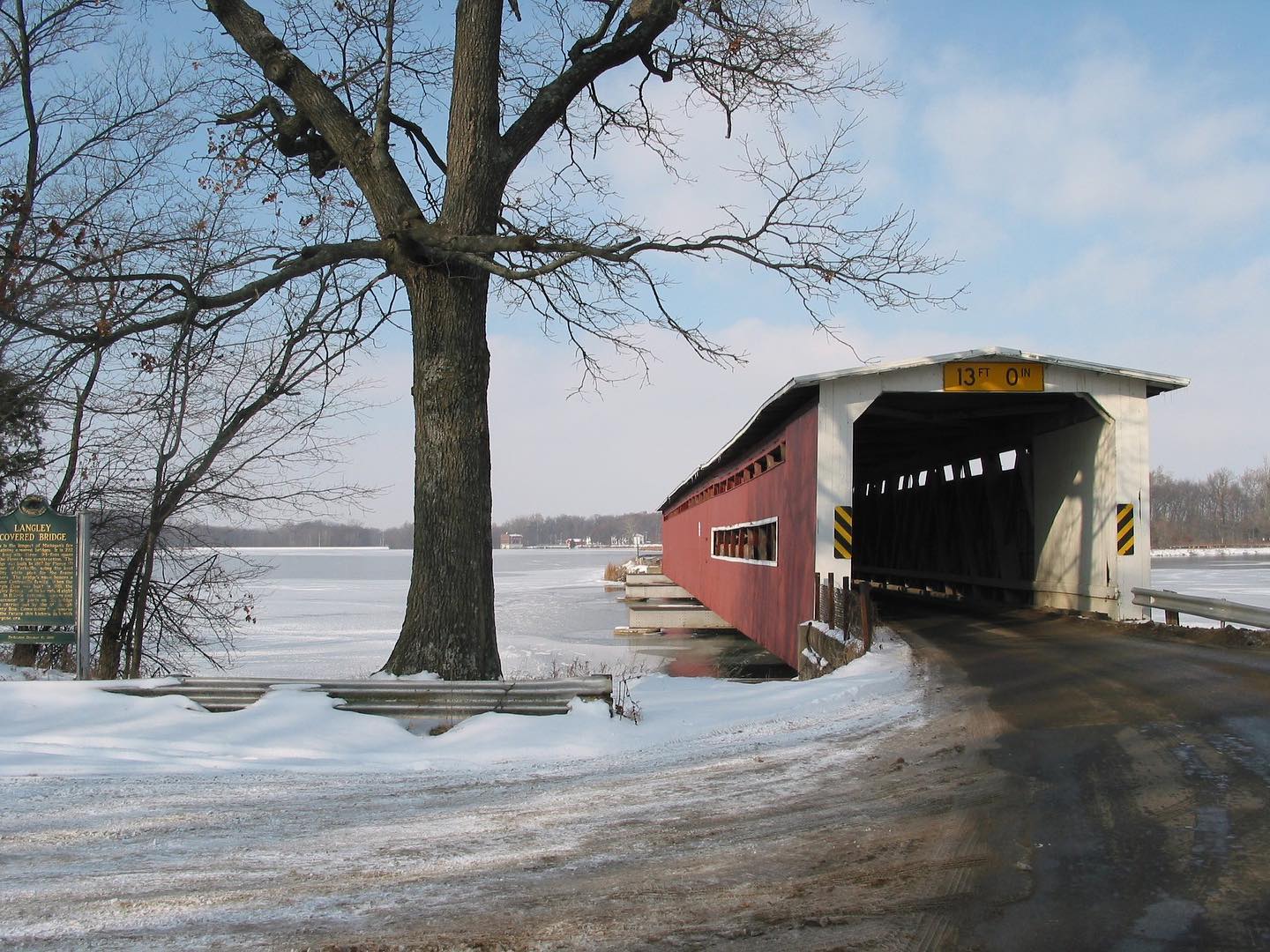 My photo of the Langley Covered Bridge in Centreville MI