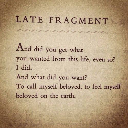 Raymond Carver’s last poem