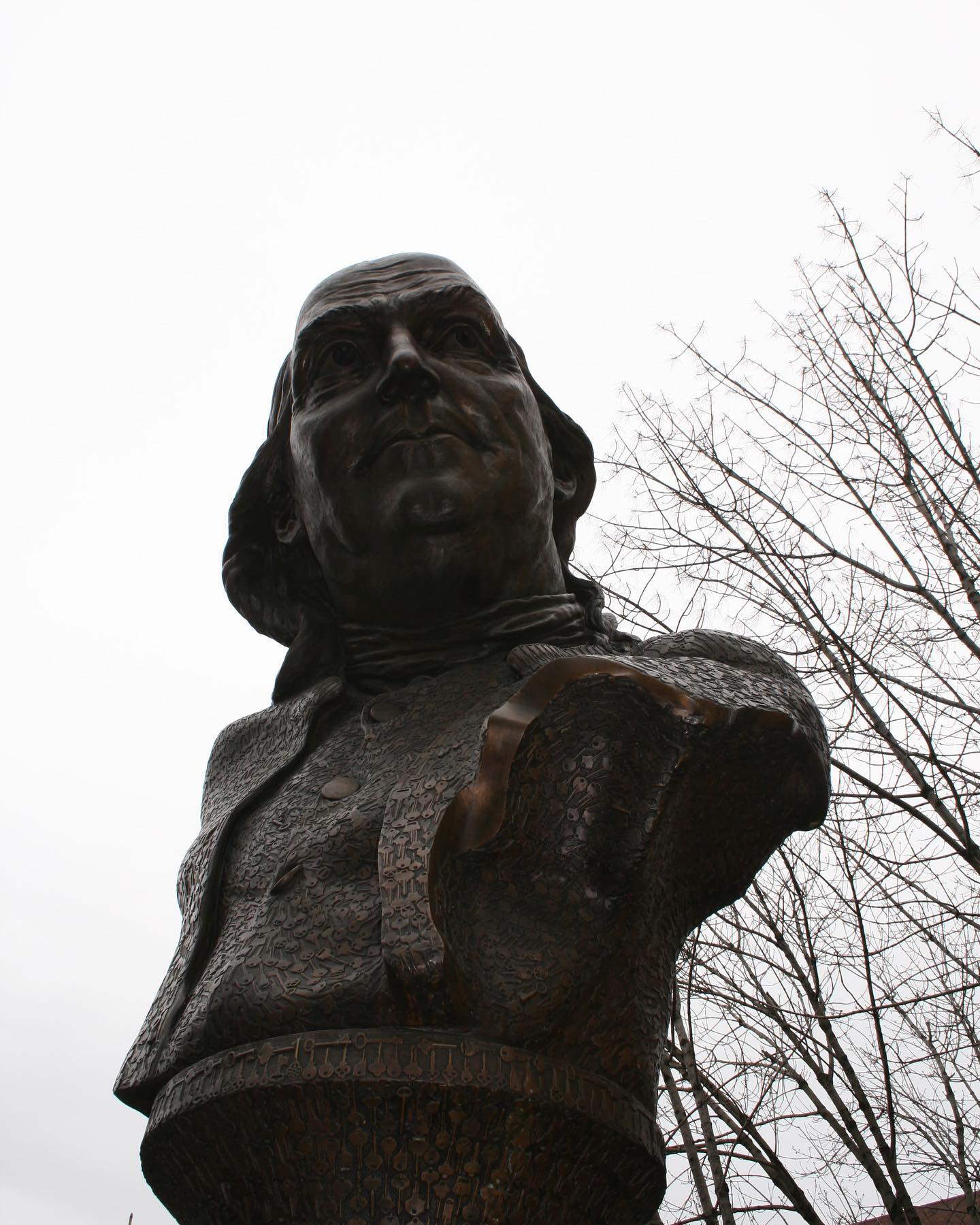 My photo of a bust of Ben Franklin in Philadelphia