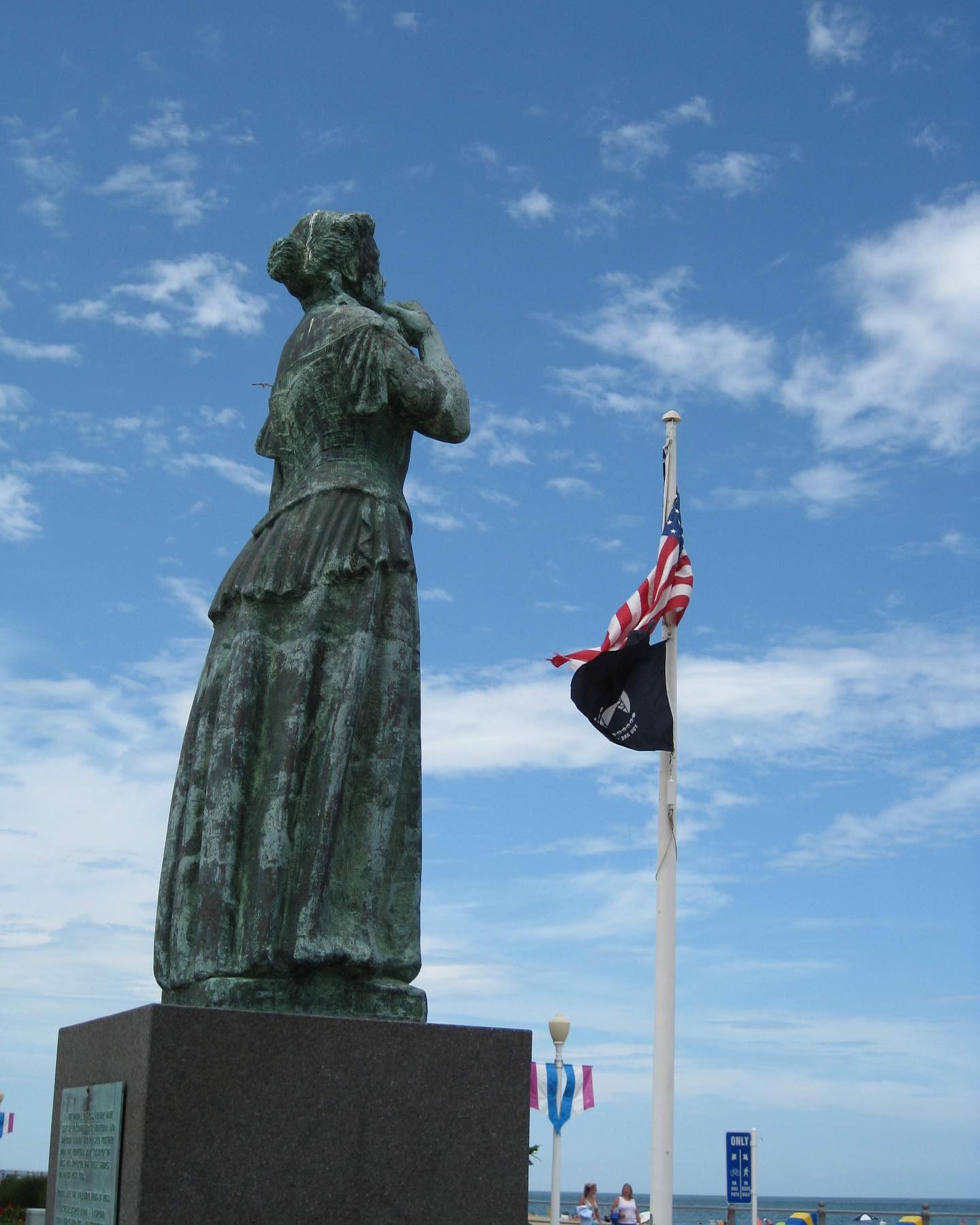 My photo of the Norwegian Lady Statute at Cape Henry, Virginia