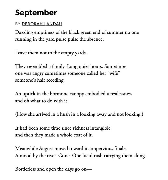 September poems 1