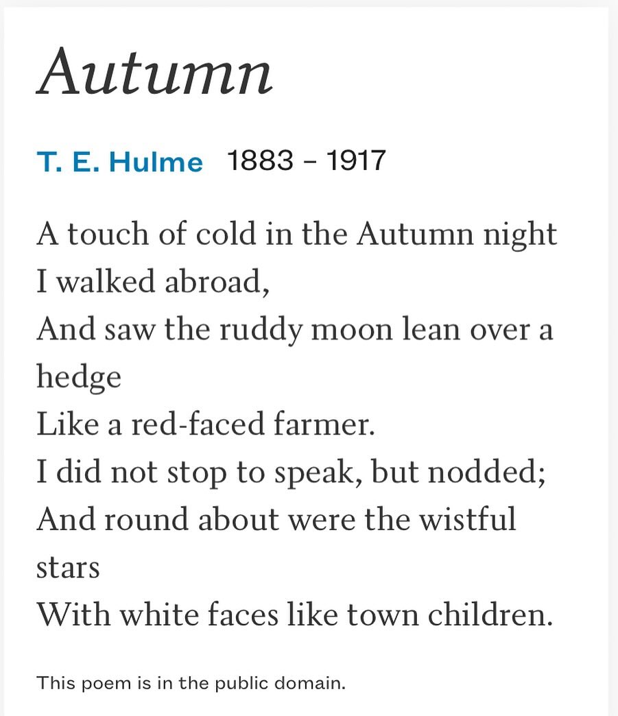 Another Autumn poem