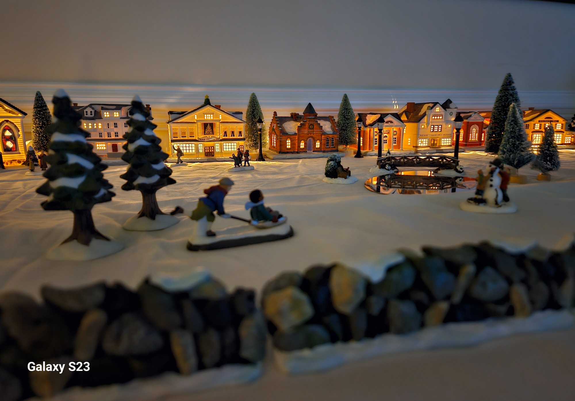 Our Rockwell Stockbridge MA Christmas village David Anthony Sam